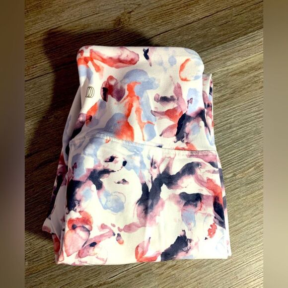 Balance Collection Leggings Workout Leggings Multi Color Funky Floral Print S M - Picture 1 of 10
